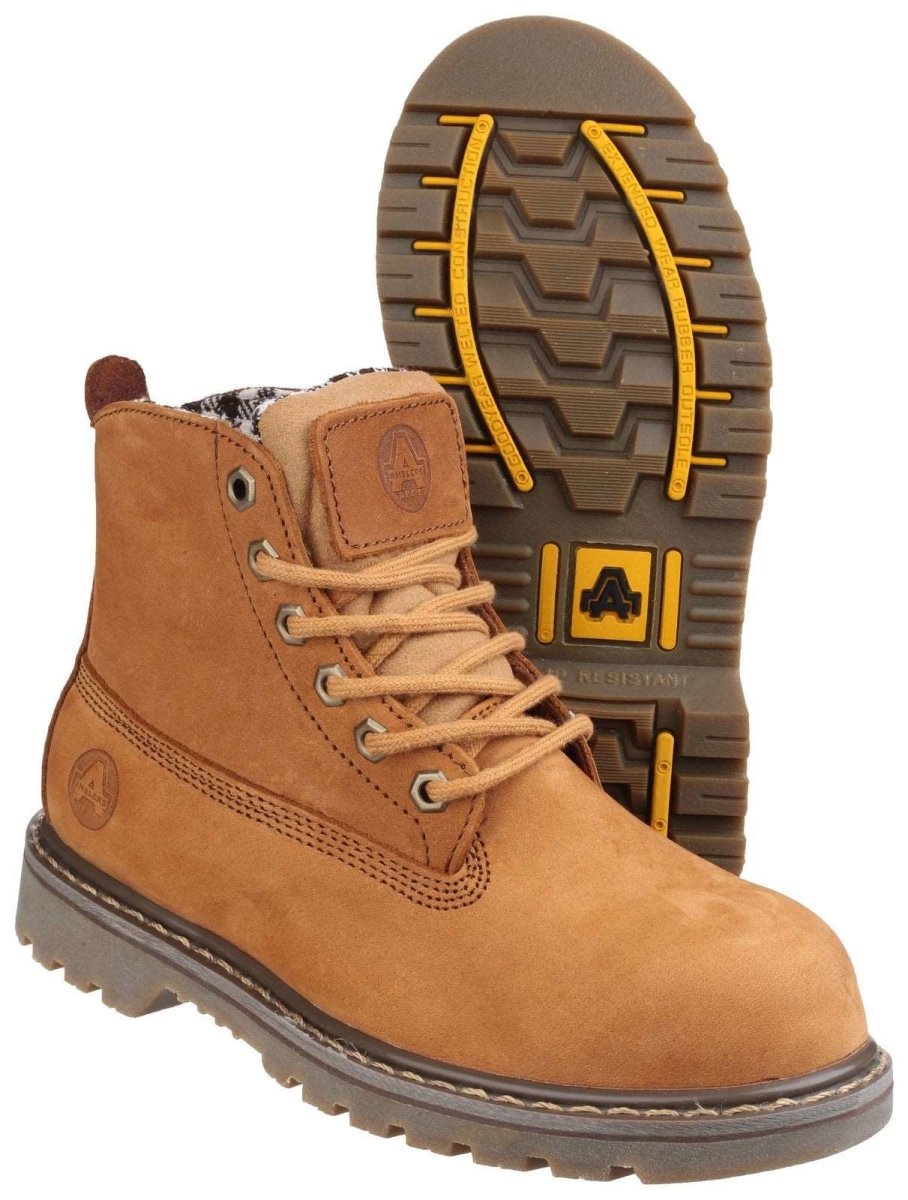 Amblers FS103 Steel Toe & Midsole Ladies Safety Boots - Shoe Store Direct