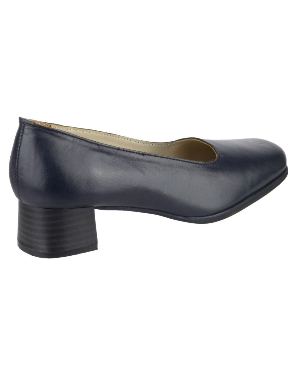 Amblers Walford Ladies Low Block Heel Court Shoes - Shoe Store Direct