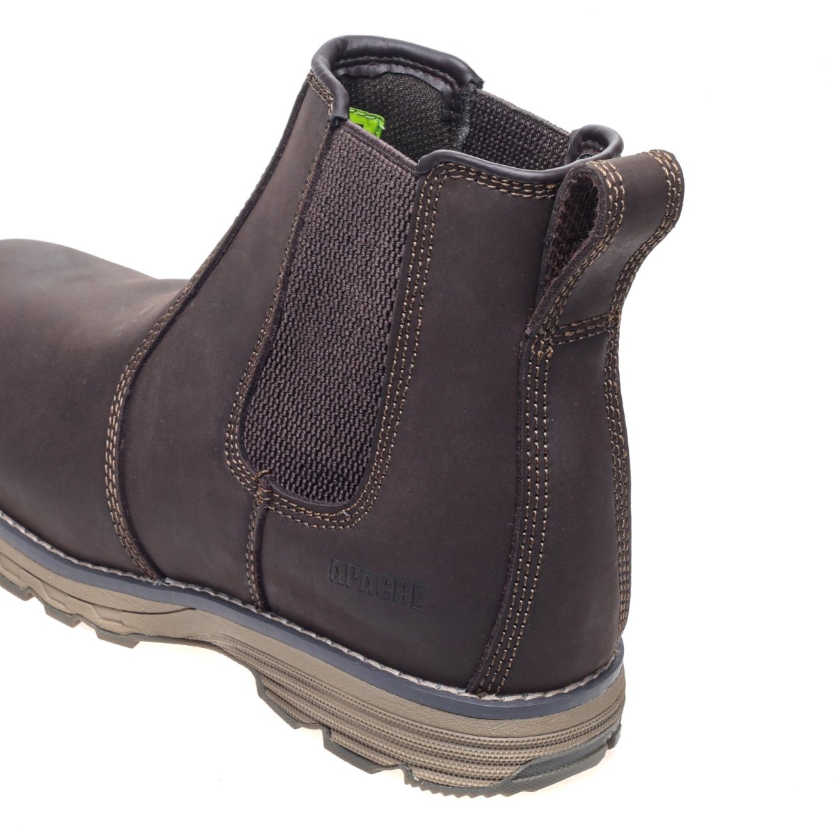 Apache Flyweight Brown Water Resistant Safety Dealer Boots - Shoe Store Direct