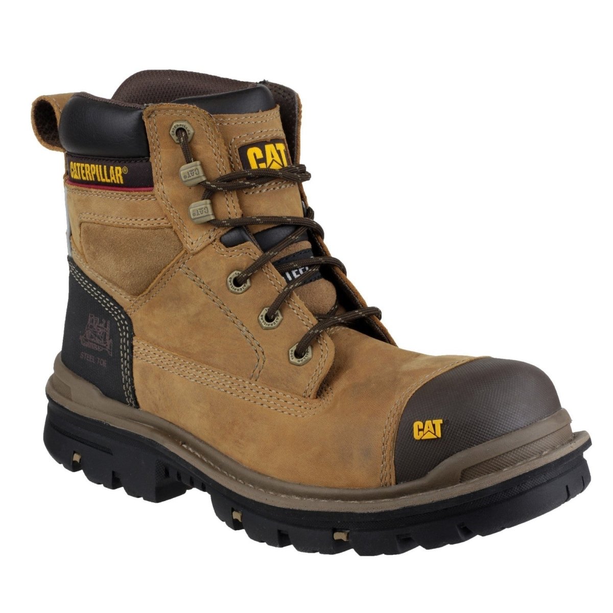 Caterpillar Gravel 6" S3 Steel Toe & Midsole Safety Boots - Shoe Store Direct