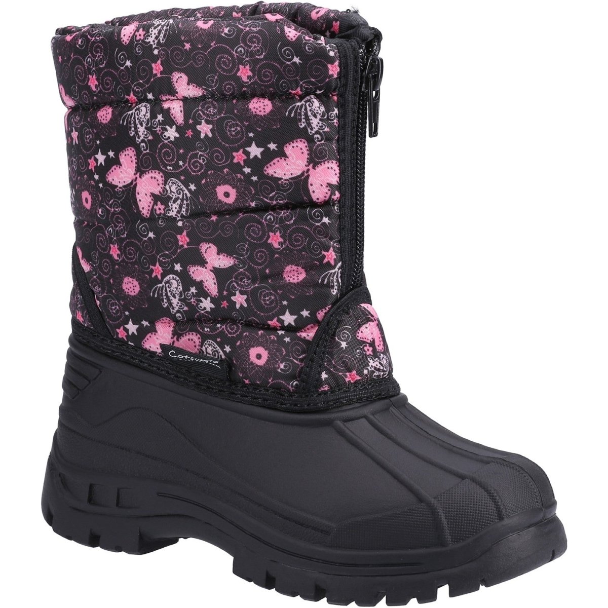 Cotswold Iceberg Kids Weather Zip-Top Snow Boots - Shoe Store Direct