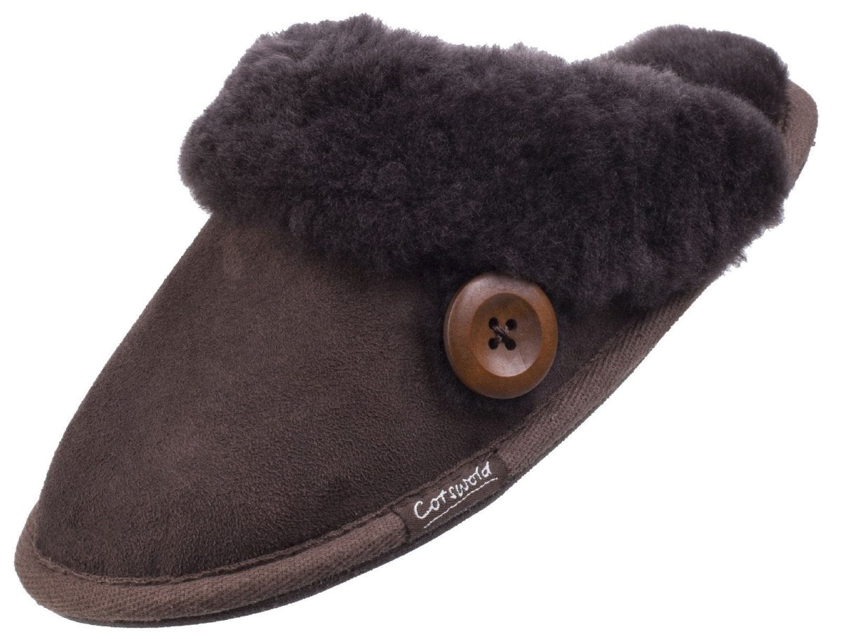 Cotswold Lechlade Sheepskin Ladies Mule Slippers - Shoe Store Direct