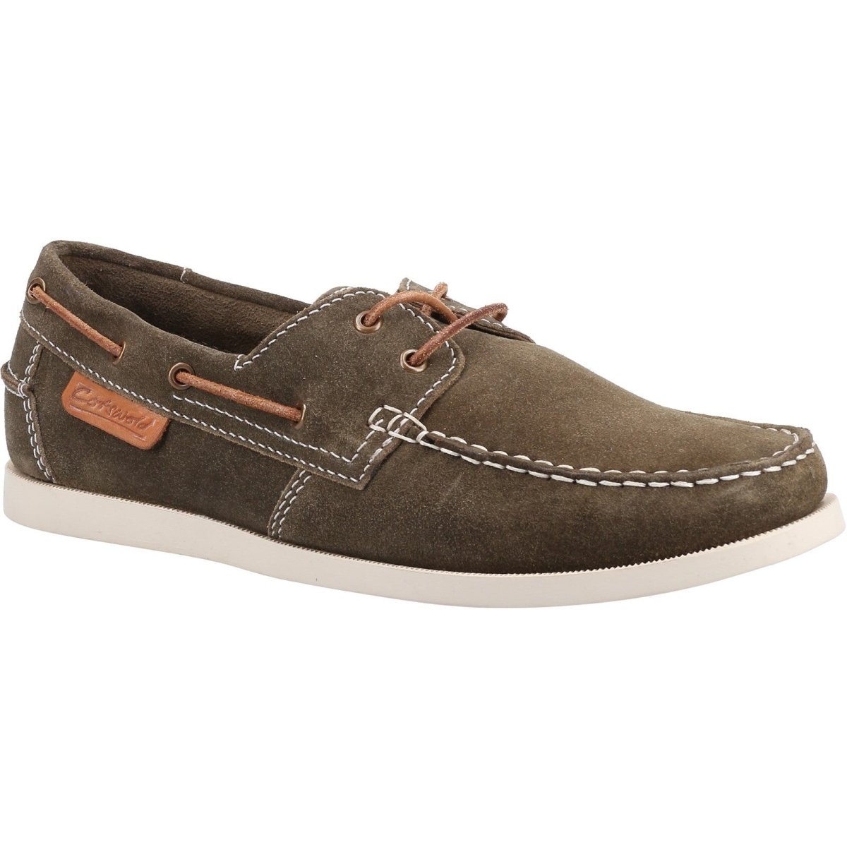 Cotswold Mitcheldean Mens Suede Moccasin Boat Shoes - Shoe Store Direct