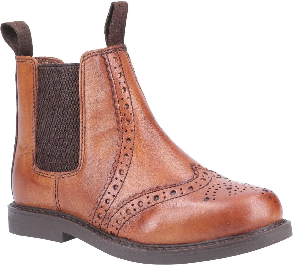 Cotswold Nympsfield Kids Brogue Chelsea Boots - Shoe Store Direct