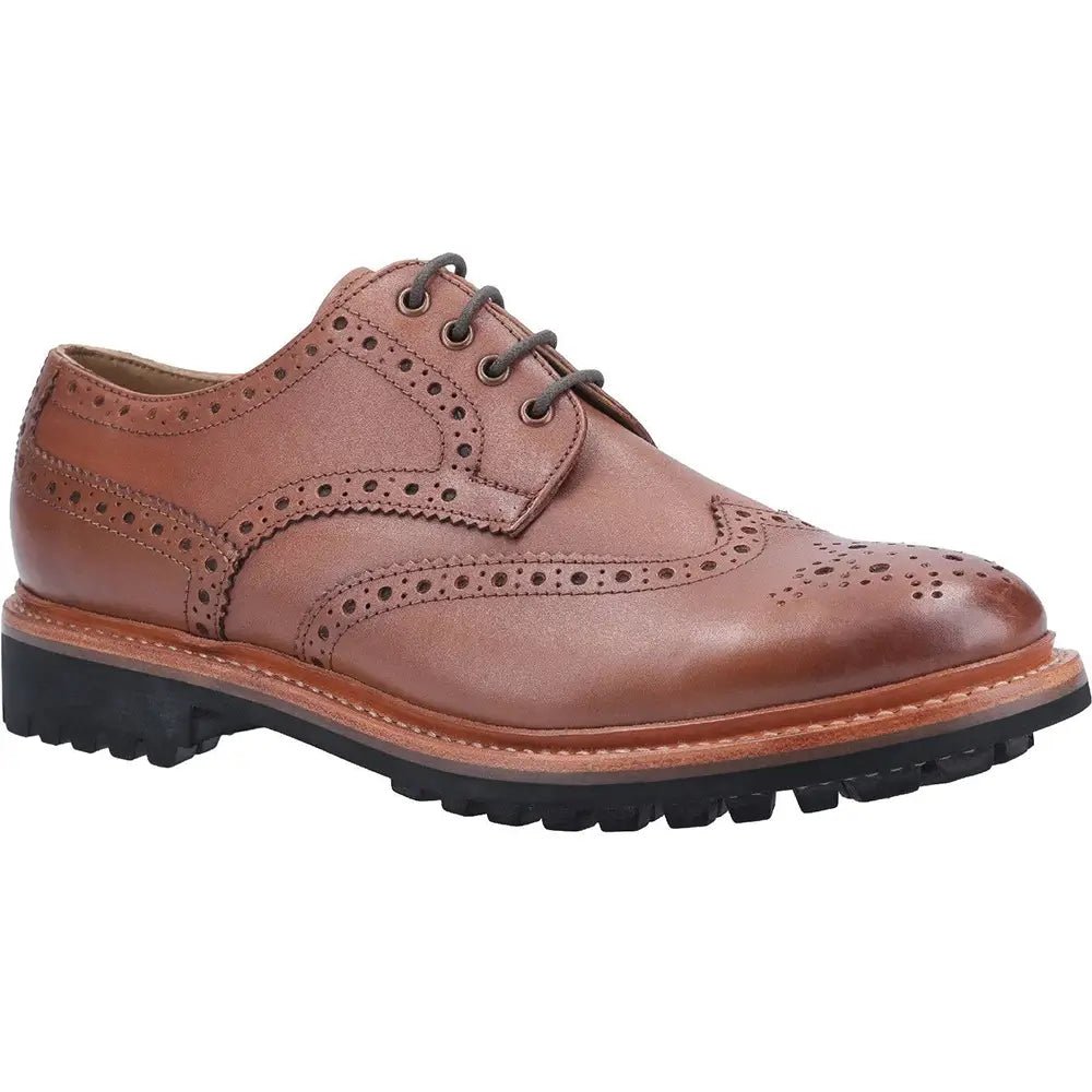 Cotswold Quenington Commando Mens Leather Brogue Shoes - Shoe Store Direct