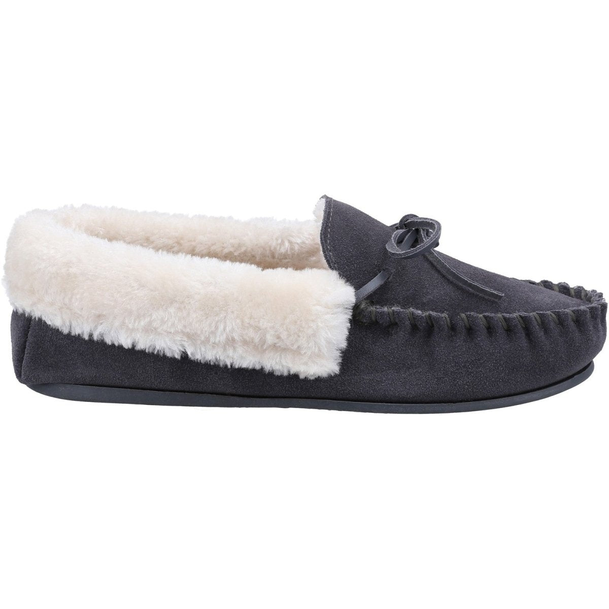 Cotswold Sopworth Suede Ladies Moccasin Slippers - Shoe Store Direct