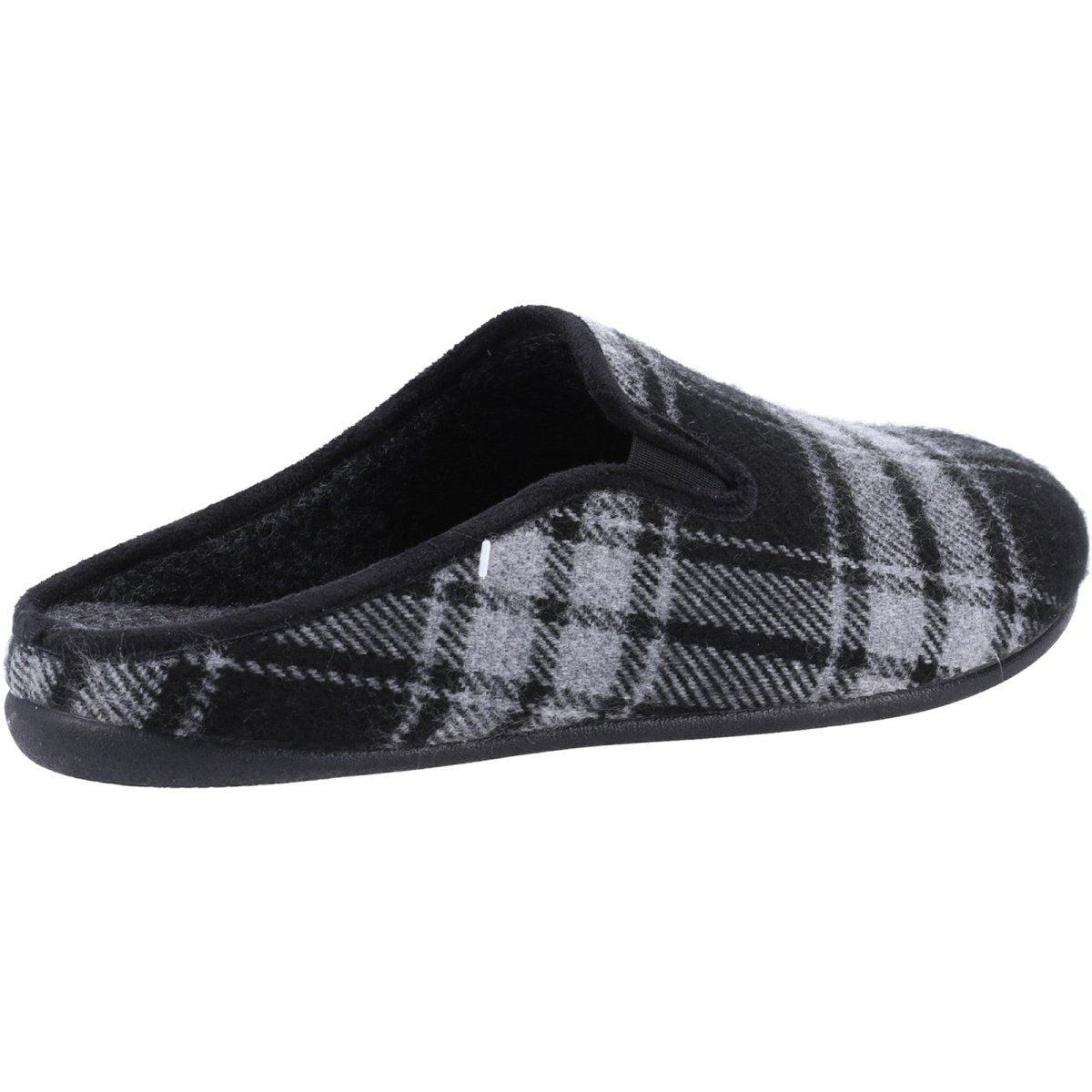 Cotswold Syde Chequered Slip-On Mens Mule Slippers - Shoe Store Direct