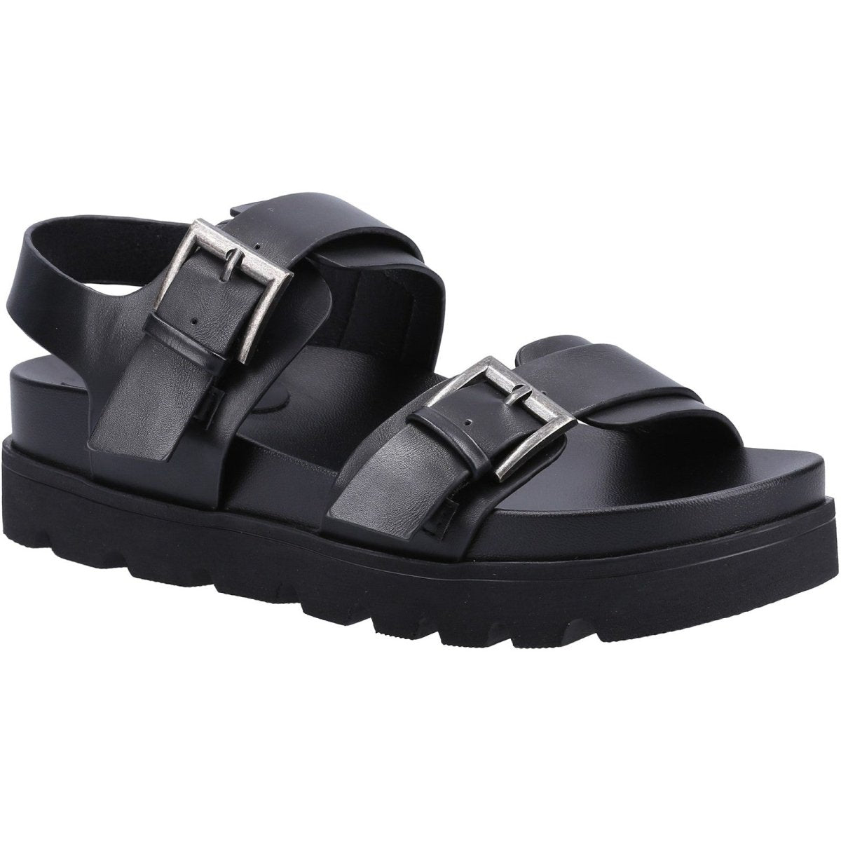 Divaz Saphia Ladies Vegan-Friendly Summer Buckle Sandal Shoes - Shoe Store Direct