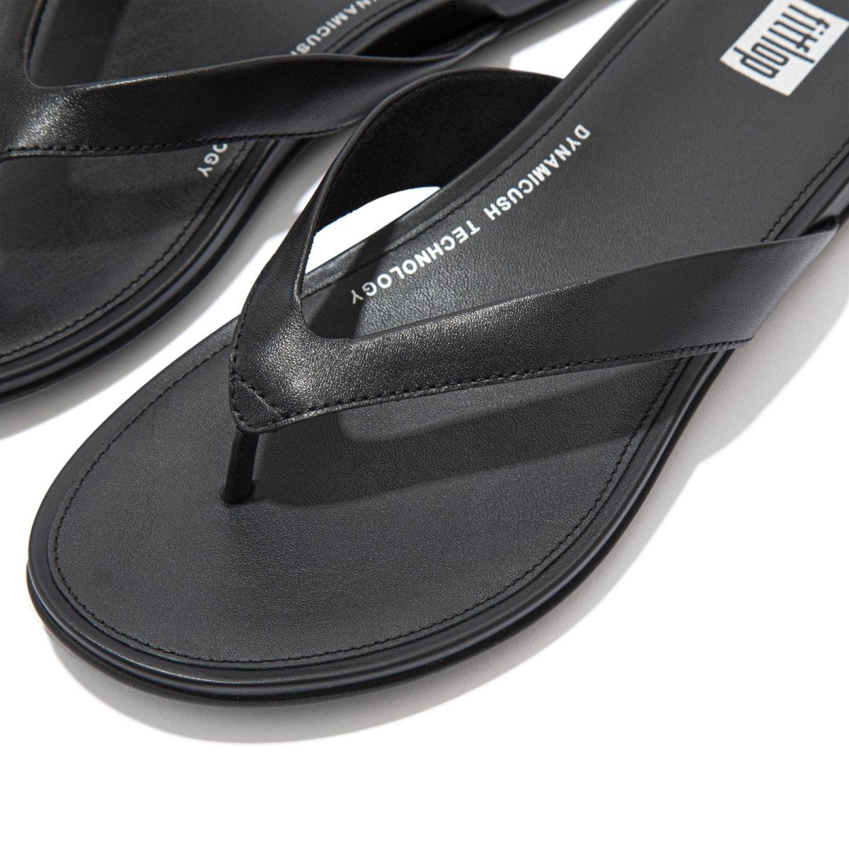 Fitflop Gracie Ladies Leather Toe-Post Summer Flip-Flop Sandals - Shoe Store Direct