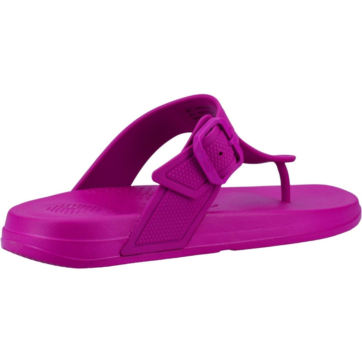 Fitflop iQUSHION Ladies Adjustable Buckle Toe Post Flip-Flops - Shoe Store Direct