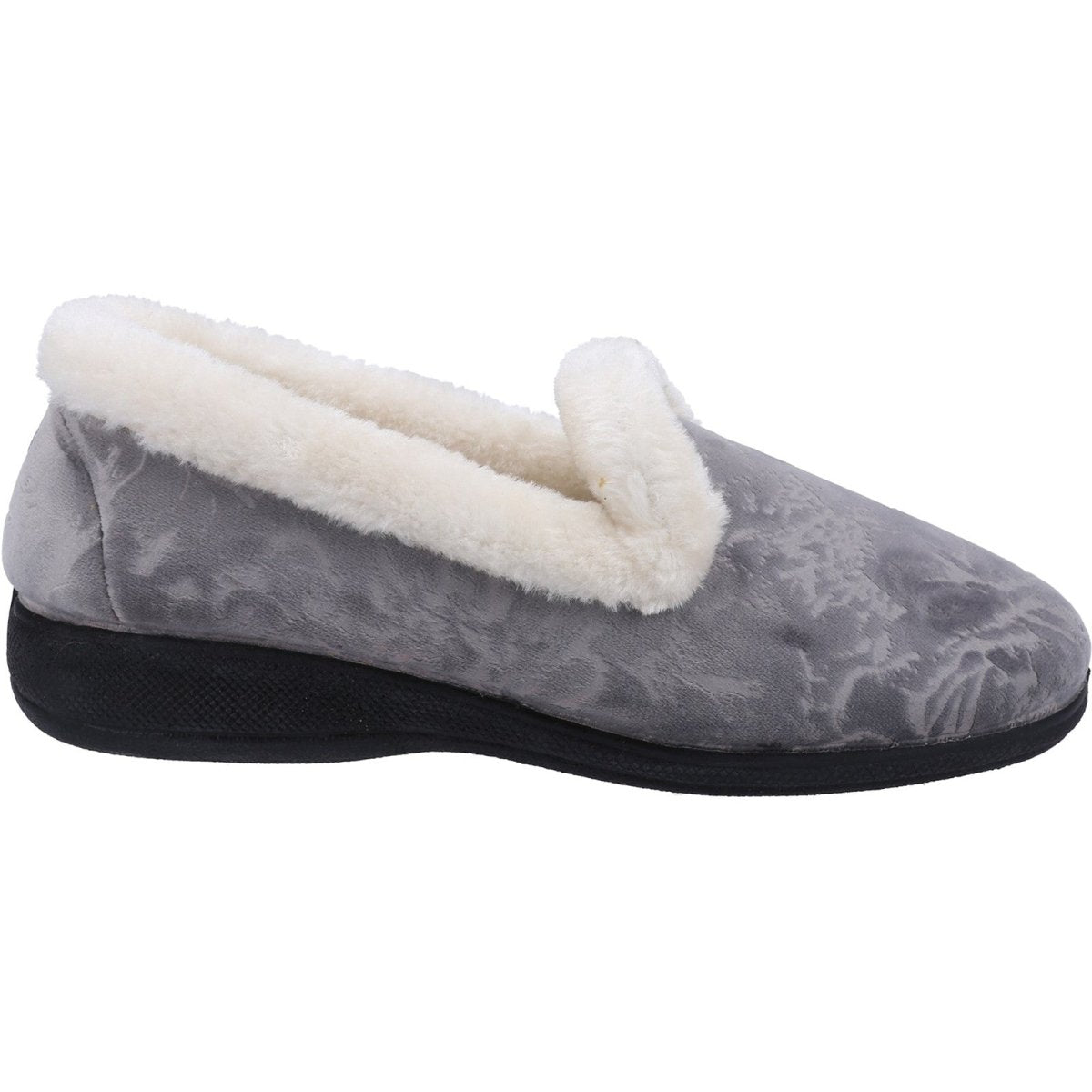 Fleet & Foster Adelaide Memory Foam Classic Ladies Slippers - Shoe Store Direct
