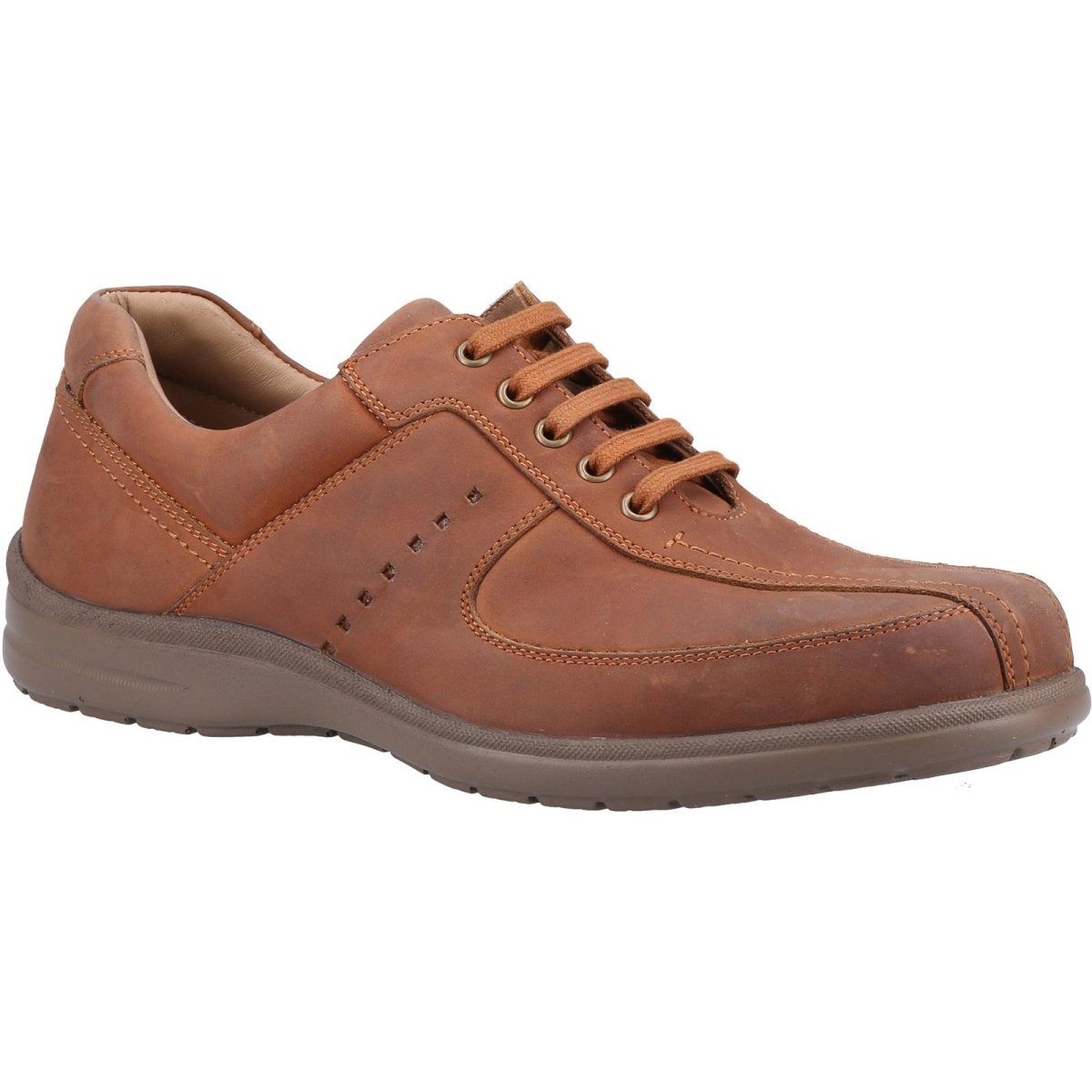 Fleet & Foster Bob Mens Smooth Leather Casual Shoes - Shoe Store Direct