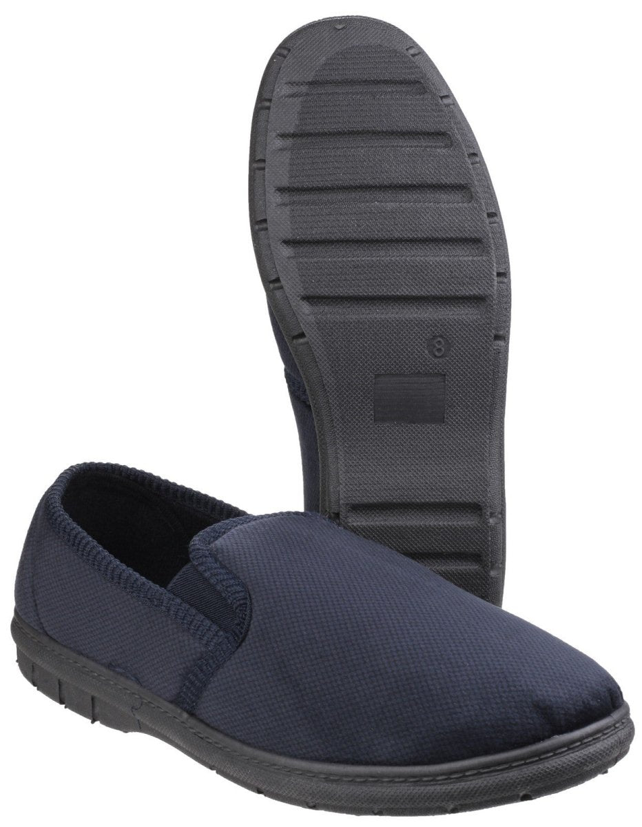 Fleet & Foster John Twin Gusset Slippers - Shoe Store Direct