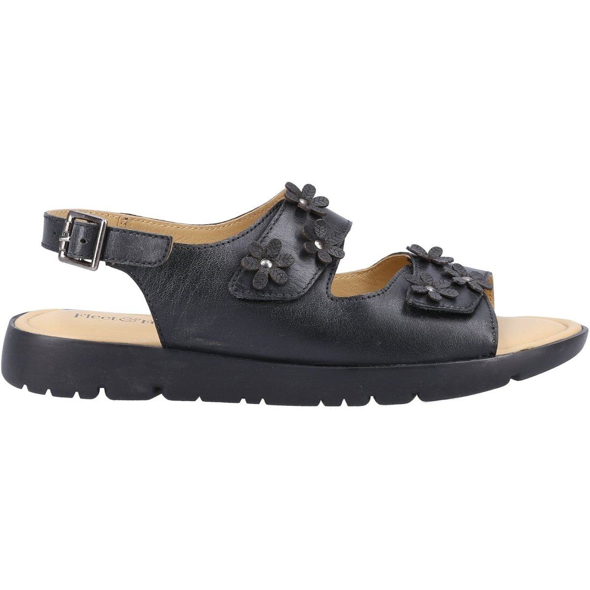 Fleet & Foster Kara Ladies Open-Toe Leather Summer Sandals - Shoe Store Direct