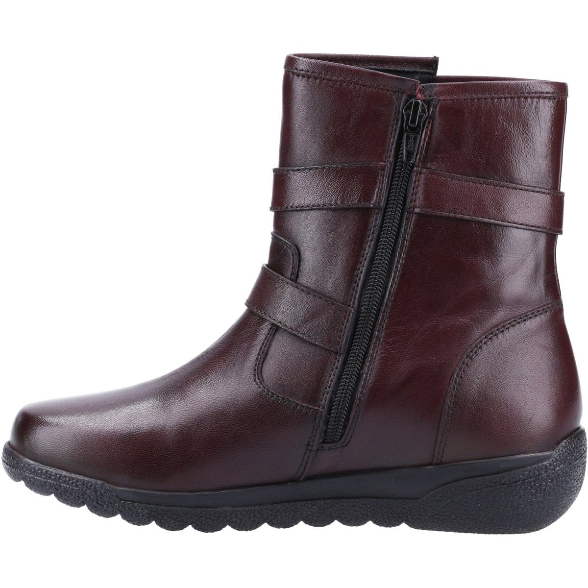 Fleet & Foster Zambia Leather Side-Zip Ladies Ankle Boots - Shoe Store Direct