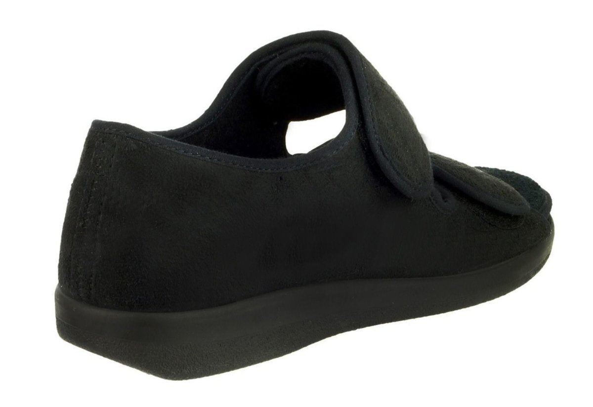GBS Medical Brompton 3E Extra Wide Fit Touch Fastening Slippers - Shoe Store Direct