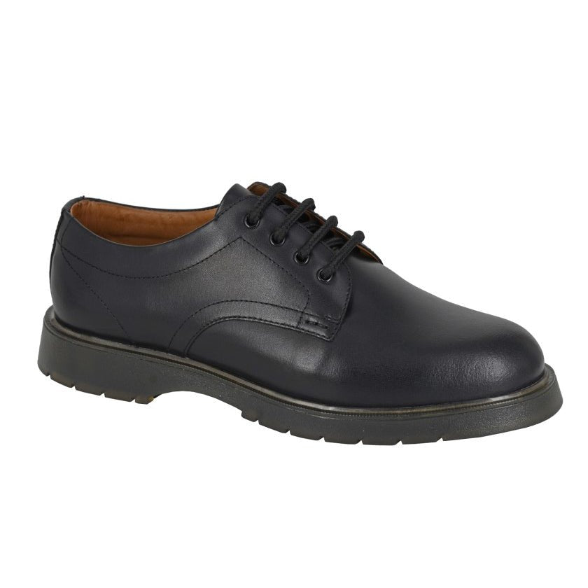 Grafters M181A Leather Hard Wearing Uniform Shoes - Shoe Store Direct