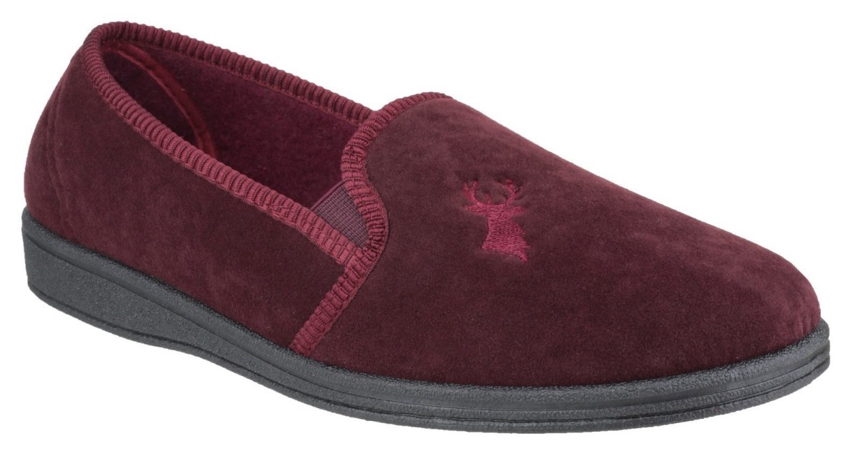 Mirak Stag Classic Slip On Mens Slippers - Shoe Store Direct