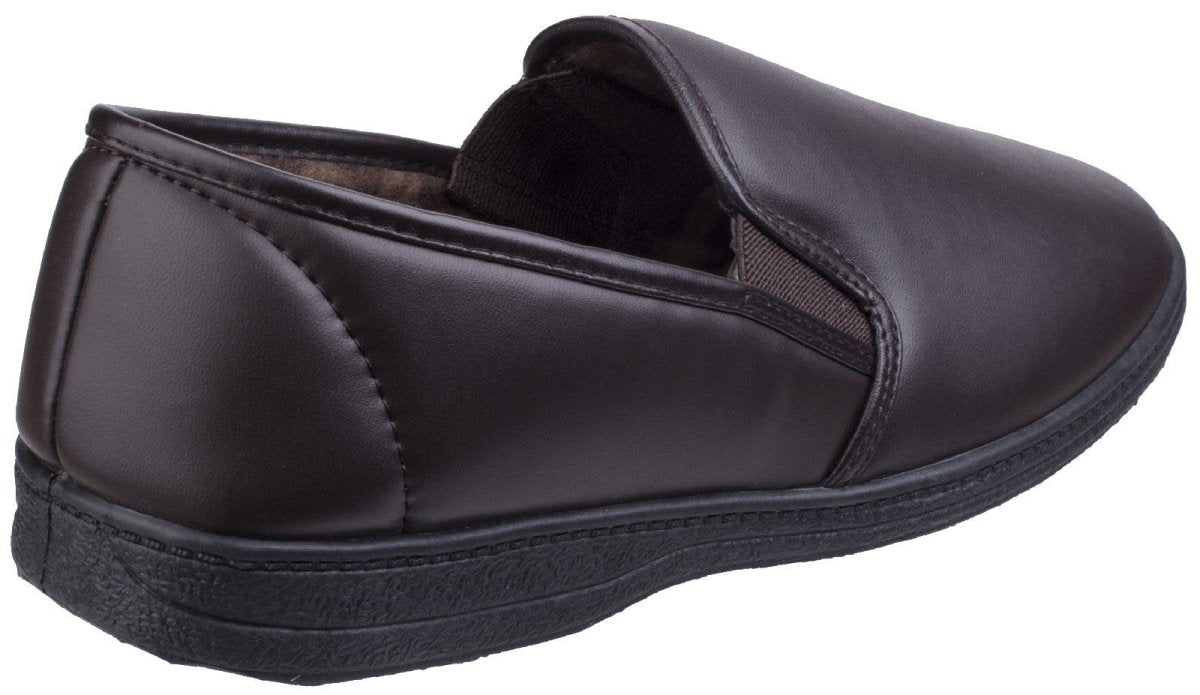 Mirak Visa Twin Gusset Slipper Classic Mens Slippers - Shoe Store Direct