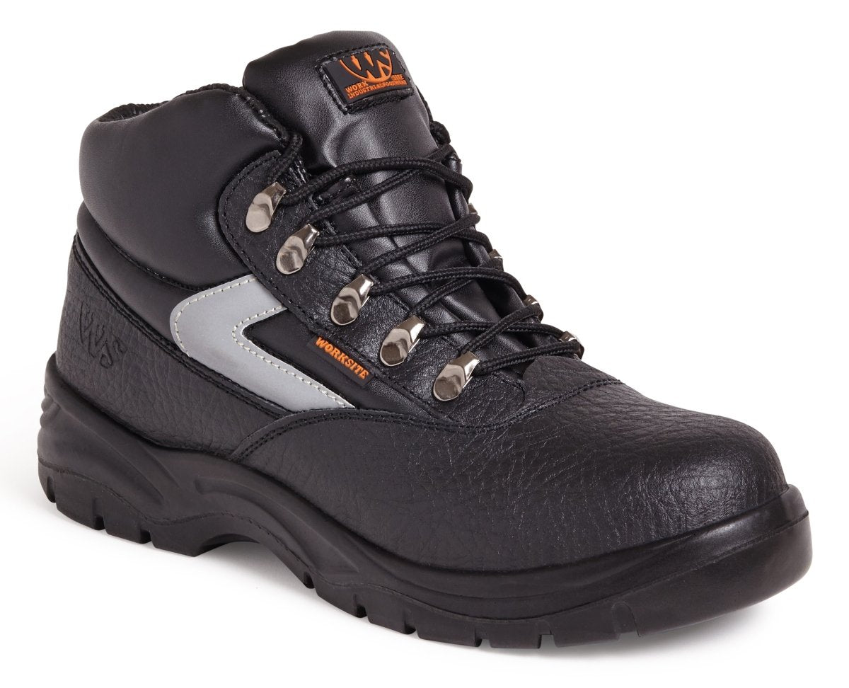 Worksite SS601SM Mid-Cut Steel Toe Safety Boots - Shoe Store Direct